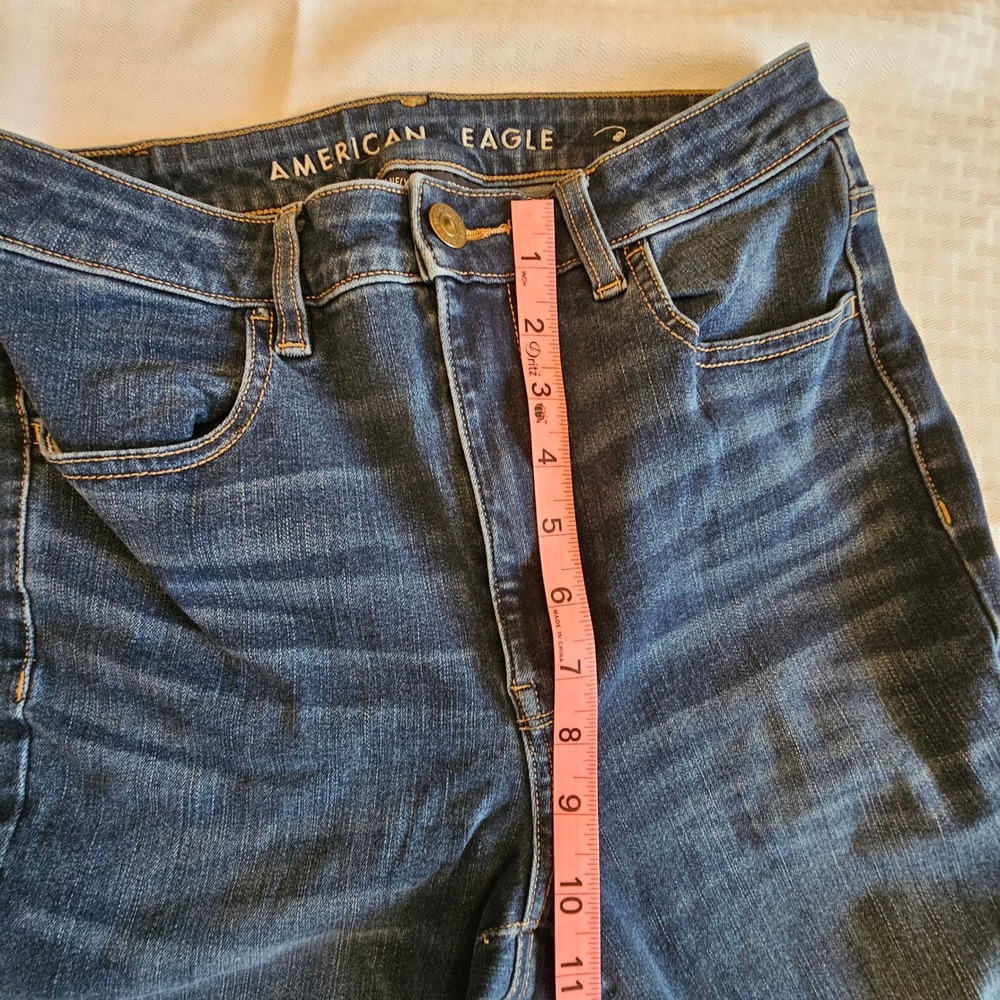 American‎ Eagle Highest Rise Jegging Womens 6 Dark Wash 360 Next Level Stretch - Picture 7 of 8